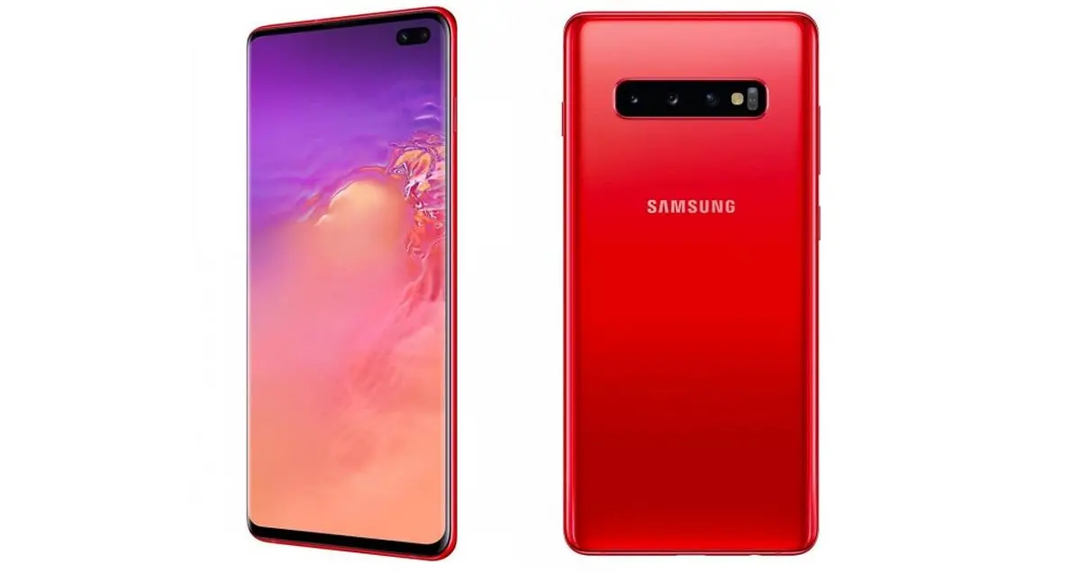 انتشار تصاویری از نسخه قرمز رنگ گلکسی S10 و گلکسی S10 پلاس