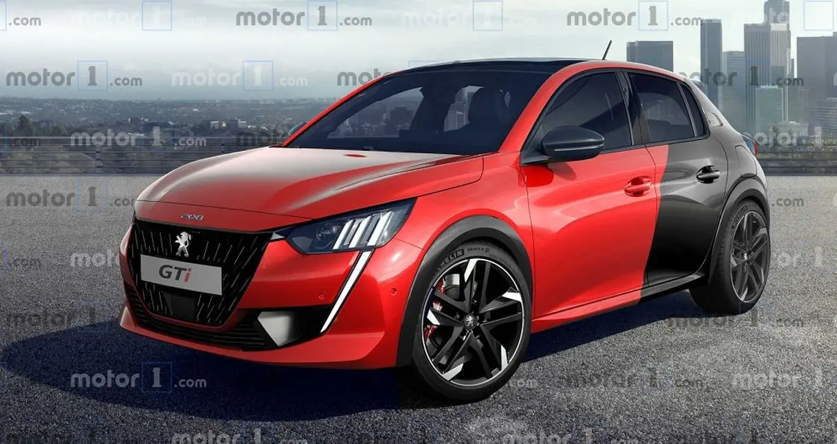 رندرهای پژو 208 GTi خبر از طراحی اسپرت آن می دهد