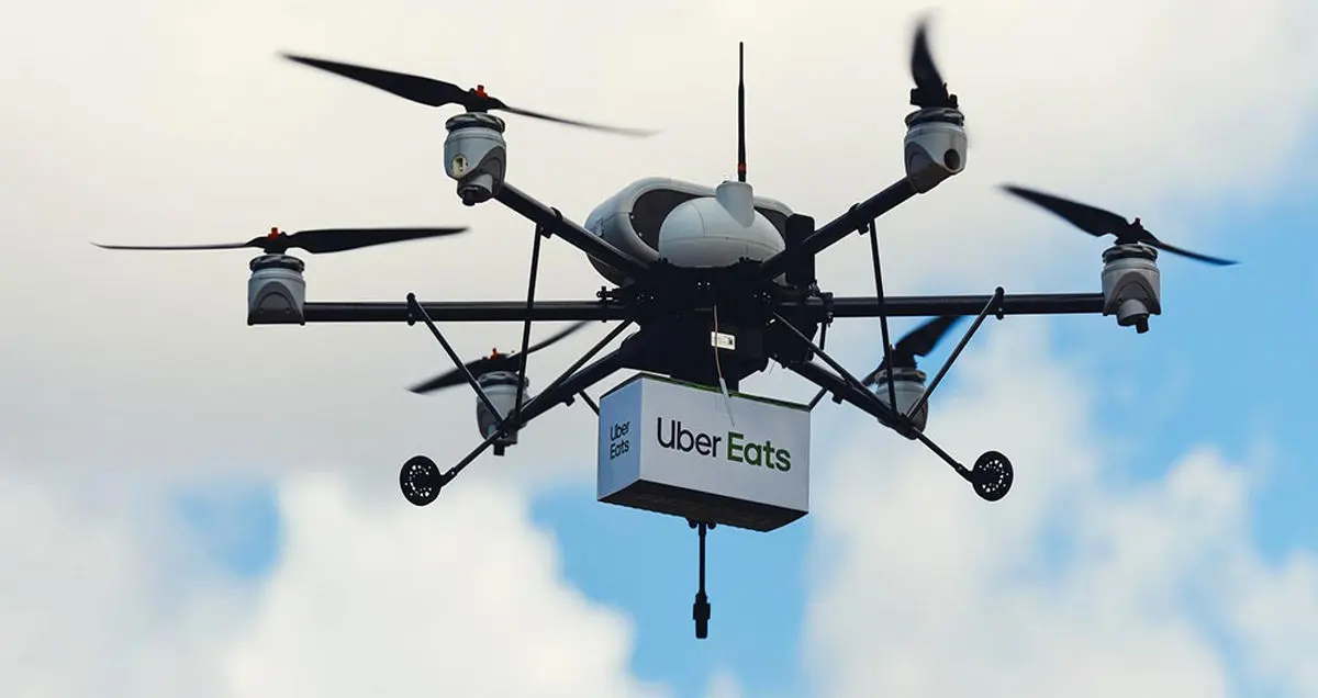 ارسال غذا با استفاده از پهپادهای اوبر Elevate در تابستان امسال