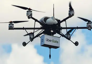 ارسال غذا با استفاده از پهپادهای اوبر Elevate در تابستان امسال