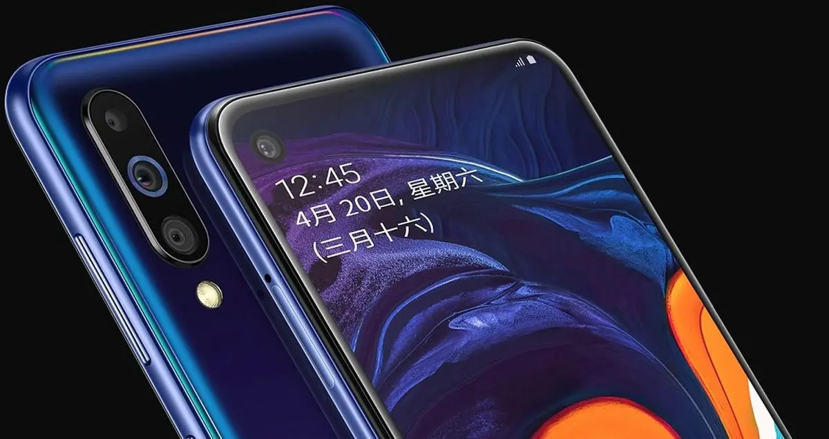 رندر گلکسی M40 به دوربین اصلی سه گانه اشاره می کند