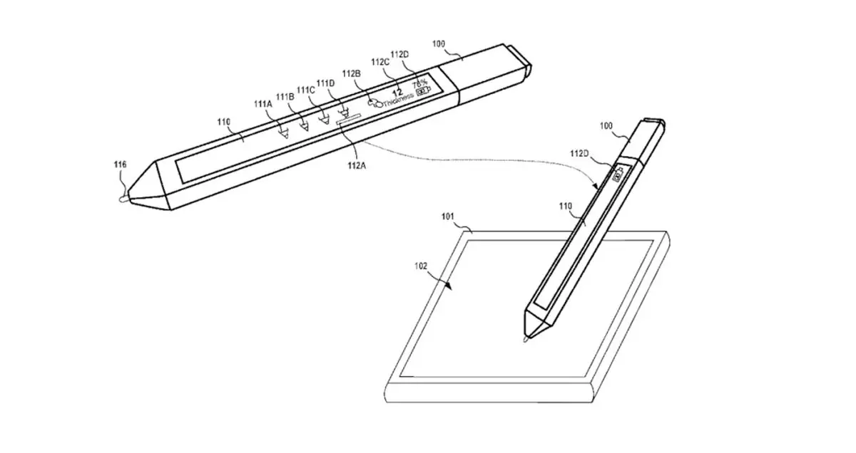 پتنت جدید مایکروسافت به نمایشگر لمسی سرفیس پن اشاره می کند