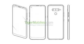 پتنت ال جی به یک گوشی هوشمند با حفره درون نمایشگر اشاره می کند