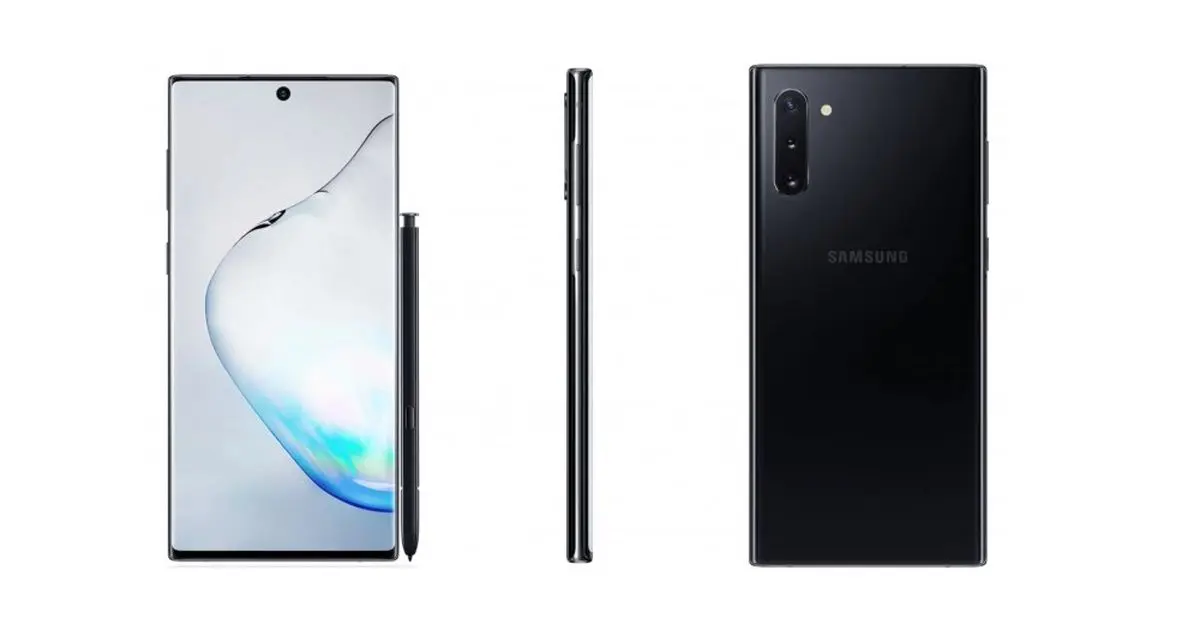 رندرهای رسمی سامسونگ گلکسی نوت 10 لو رفت!