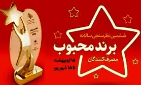 برگزاری گسترده ترین نظرسنجی مردمی برای انتخاب برندهای محبوب سال 1398