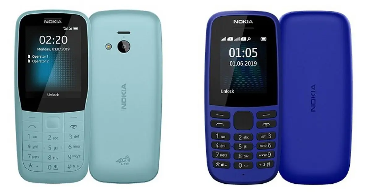نوکیا 220 4G و نوکیا 105 (2019) به صورت رسمی معرفی شدند