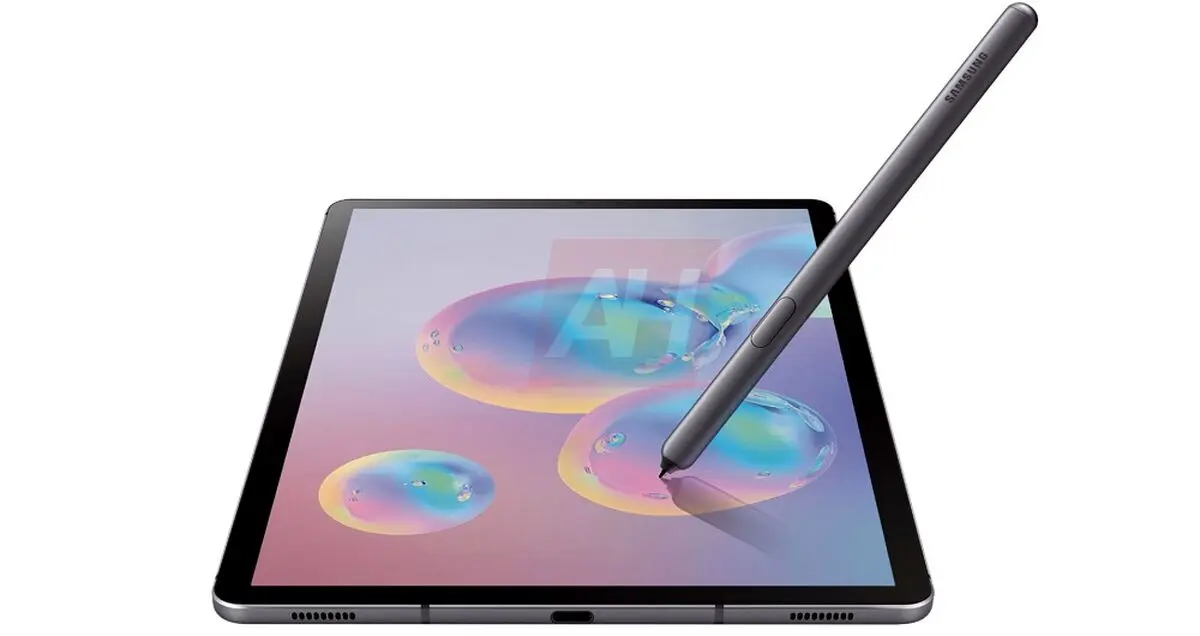 رندر جدید سامسونگ گلکسی Tab S6 همراه با کیبورد منتشر شد