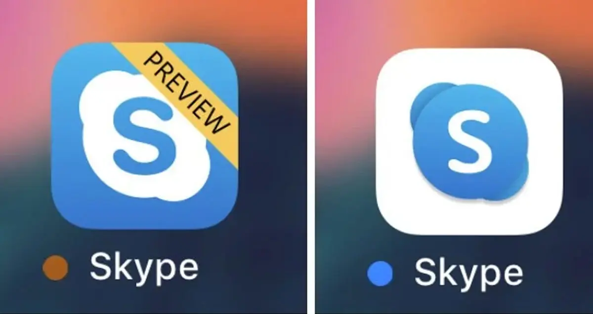 مایکروسافت از آیکون جدید اسکایپ برای اندروید و iOS رونمایى کرد
