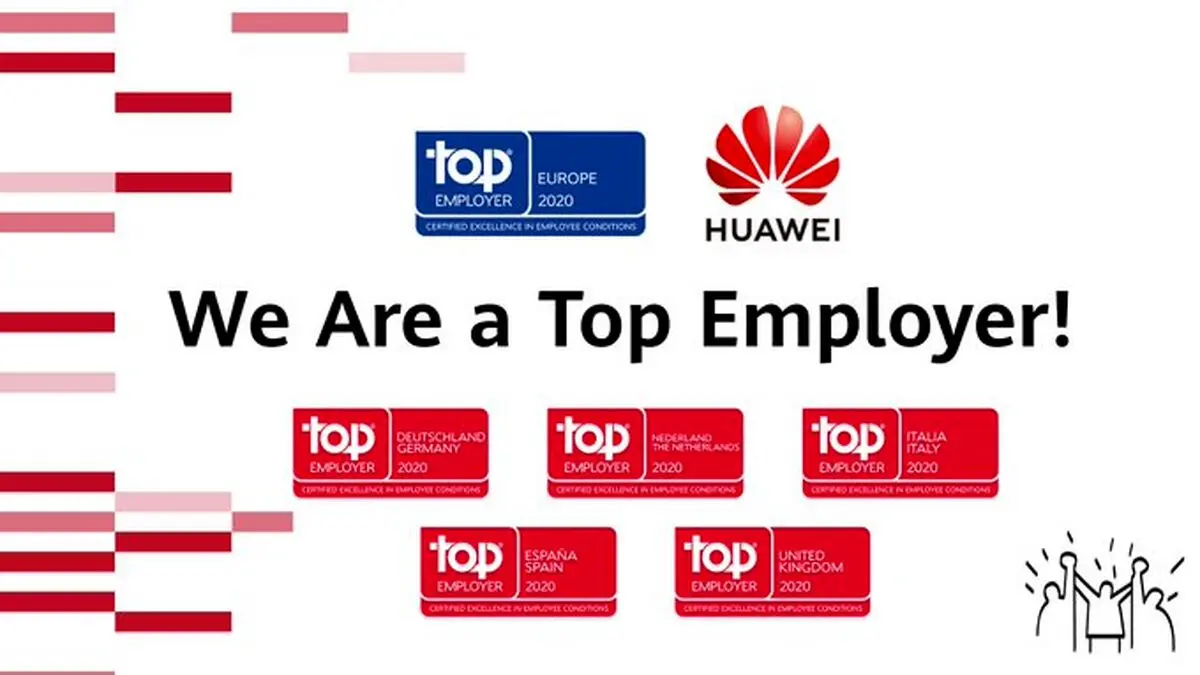 با اعلام Top Employers Institute: هواوی کارفرمای برتر اروپا در ۲۰۲۰ شد