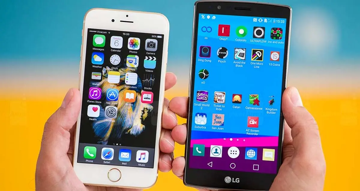 مقایسه دقیق آیفون 6 اس اپل با جی 4 ال‌جی