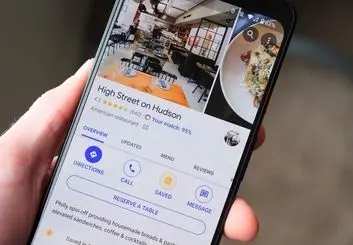 گوگل مپ رستوران‌های دارای دلیوری غذا را مشخص می‌کند