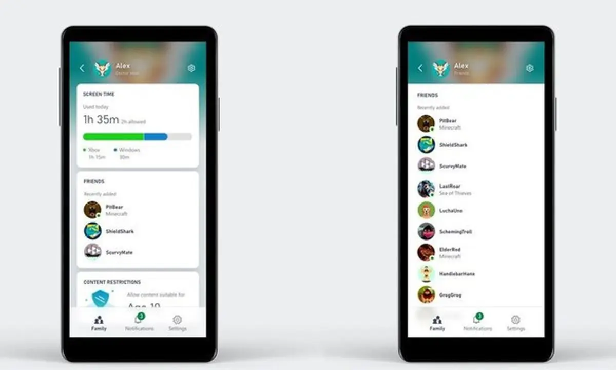 امکان مدیریت زمان بازی توسط والدین در تنظیمات Xbox Family فراهم شد