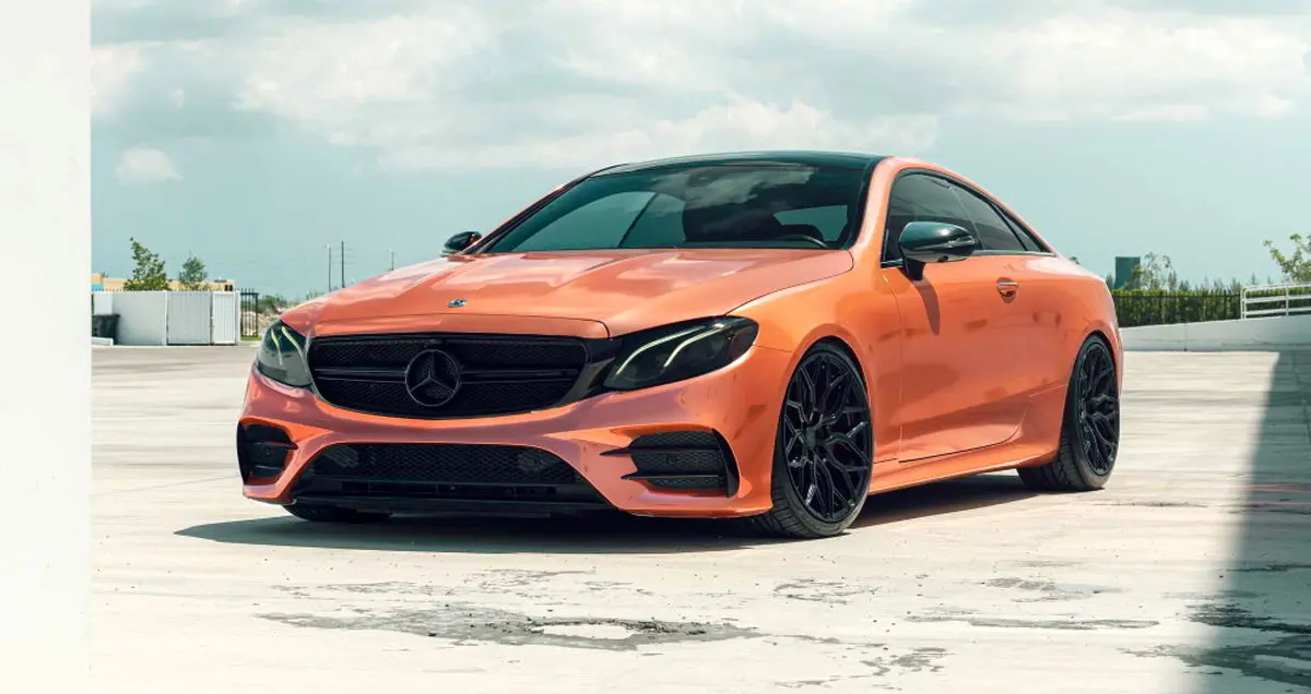 تیونینگ مرسدس بنز AMG E53 کوپه با رنگ مسی