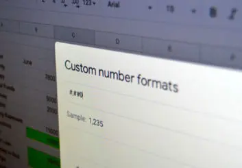 آموزش تغییر و ایجاد فرمت عددی دلخواه در برنامه گوگل شیت