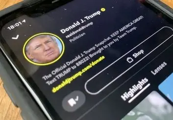 حذف حساب کاربری ترامپ از اپلیکیشن اسنپ چت