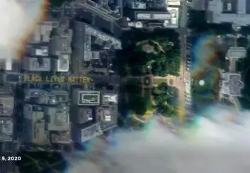 رصد اعتراضات آمریکا از فضا