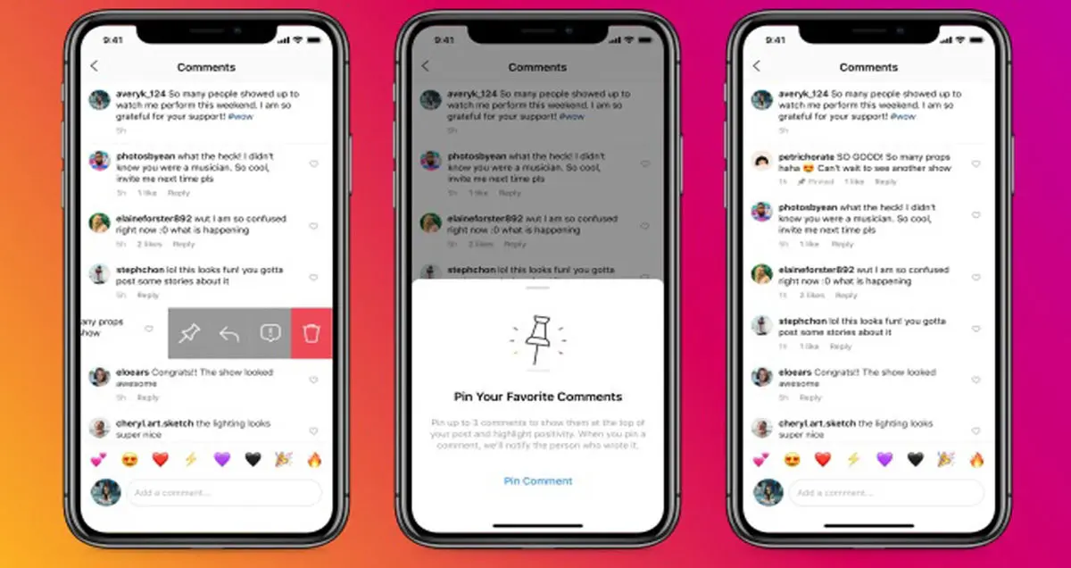 قابلیت پین کردن کامنت در اینستاگرام برای تمامی کاربران فعال شد
