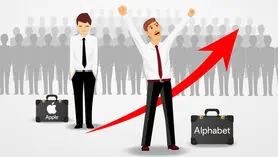 آلفابت در رقابت بورس اپل را پشت سر گذاشت