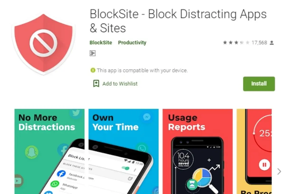 اپلیکیشن BlockSite اندروید برای کاهش اعتیاد به شبکه‌های اجتماعی