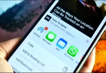 غیرفعال کردن قابلیت پیشنهادات Siri و مخاطبین در صفحه به اشتراک‌گذاری در آیفون