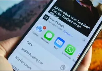 غیرفعال کردن قابلیت پیشنهادات Siri و مخاطبین در صفحه به اشتراک‌گذاری در آیفون