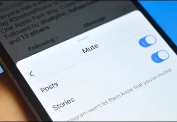 روش میوت کردن استوری در اینستاگرام در سیستم عامل iOS
