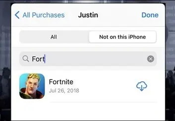 آموزش نصب مجدد بازی Fortnite روی آیفون و آیپد