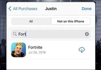 آموزش نصب مجدد بازی Fortnite روی آیفون و آیپد