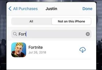 آموزش نصب مجدد بازی Fortnite روی آیفون و آیپد