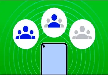 تنظیمات visibility قابلیت Nearby Share در سیستم‌عامل اندروید