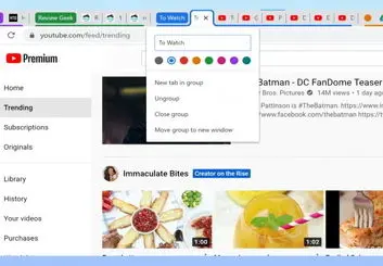 مدیریت گروهی برگه‌های باز شده در مرورگر کروم