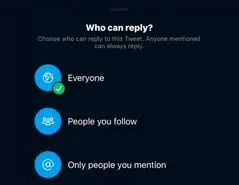 ویژگی محدودسازی ریپلای به توییت ها برای کاربران iOS فعال شد