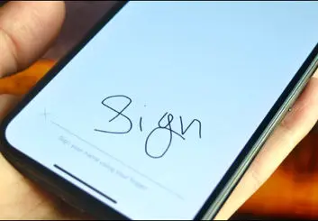 امضا کردن سند پی دی اف در گوشی‌های آیفون، آیپد و مک