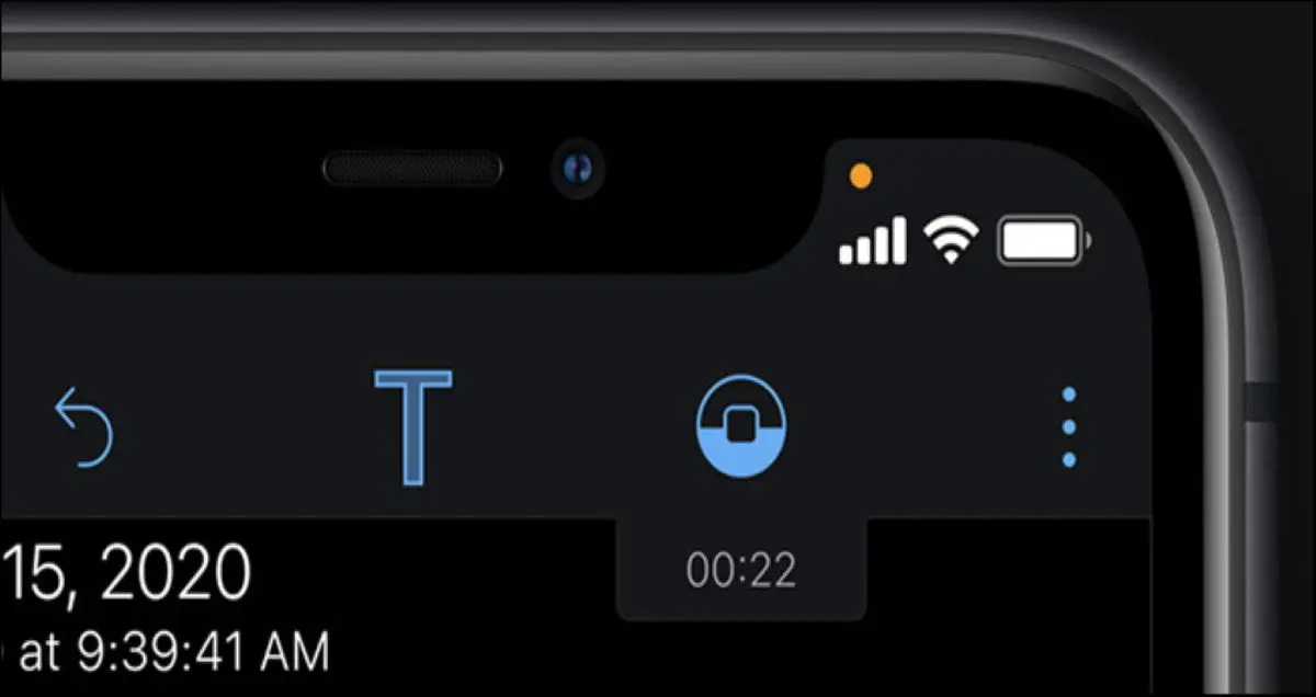 نقاط نارنجی و سبز روی آیفون و آیپد چیست؟