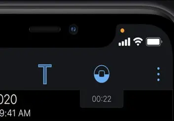 نقاط نارنجی و سبز روی آیفون و آیپد چیست؟