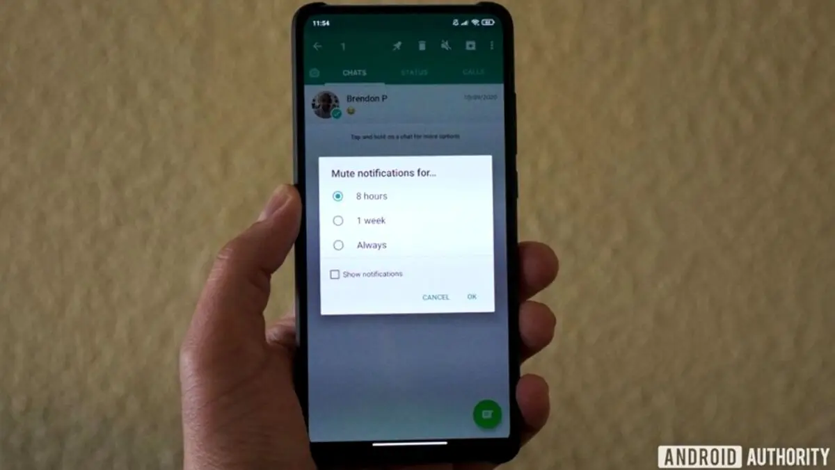 سرانجام قابلیت میوت کردن چت‌ها و گروه‌ها برای همیشه، به واتساپ اضافه شد
