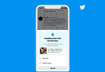 توییتر آزمایش قابلیت «مطالعه قبل از به‌اشتراک گذاری» را به iOS می‌آورد