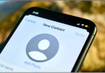آموزش مرحله به مرحله افزودن مخاطب جدید در آیفون