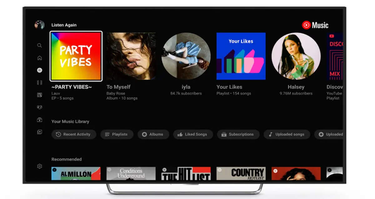 بروزرسانی جدید اپلیکیشن YouTube Music برای تلویزیون های هوشمند