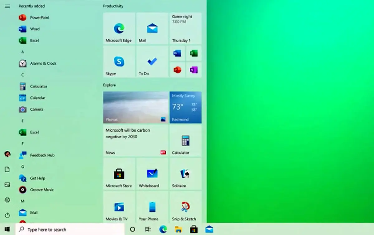 آپدیت اکتبر ویندوز ۱۰ با منوی جدید منتشر شد