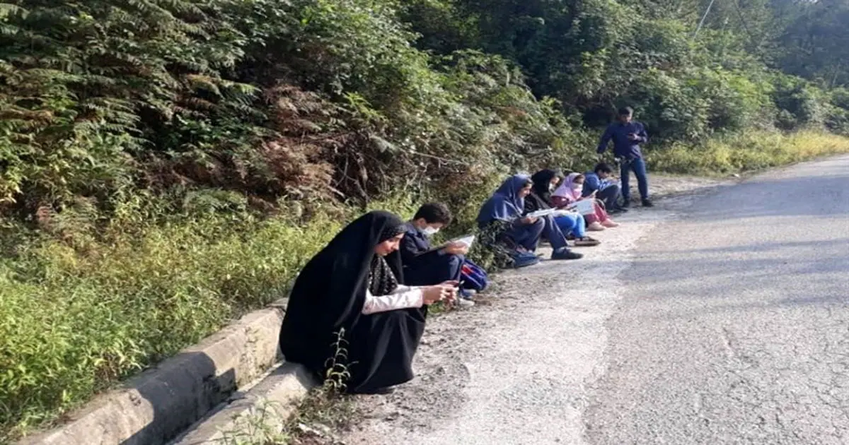 حل مشکل آنتن دهی اینترنت دانش‌آموزان روستای بلوکات رودبار