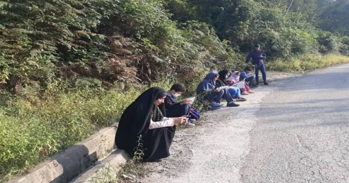حل مشکل آنتن دهی اینترنت دانش‌آموزان روستای بلوکات رودبار