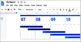 قراردادن و استفاده از  قابلیت‌های Google Drawings در فایل‌های Google Docs