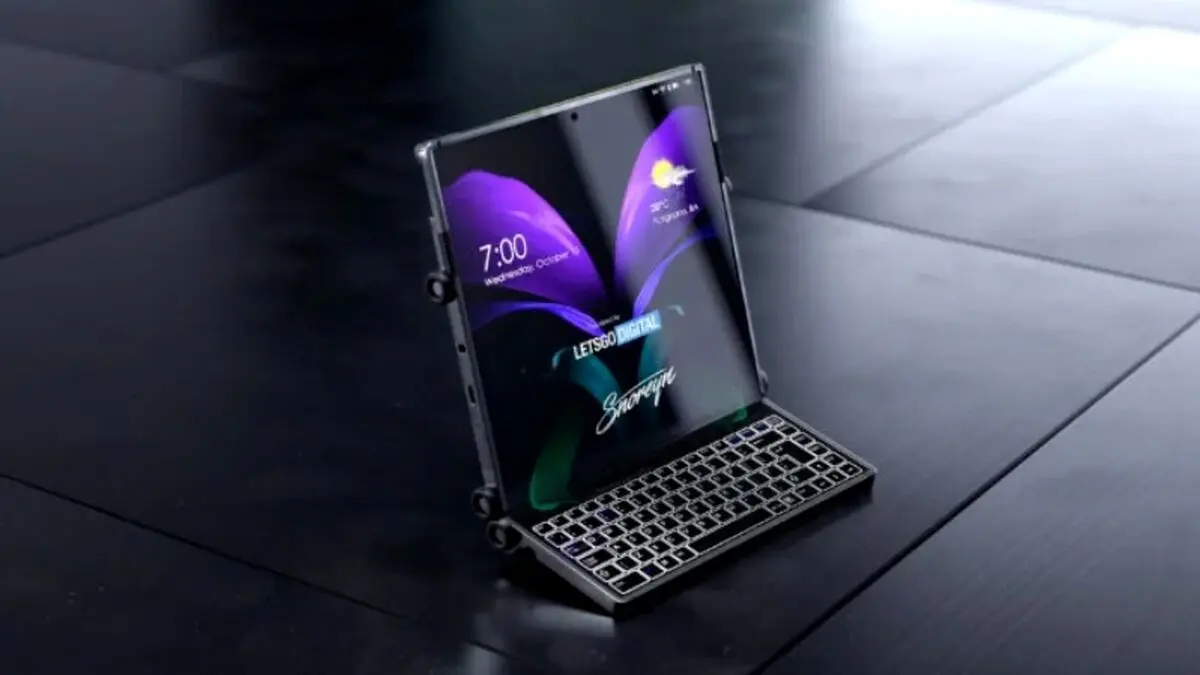samsung display سومین حالت ممکن گوشی های تاشو سامسونگ را طراحی کرد