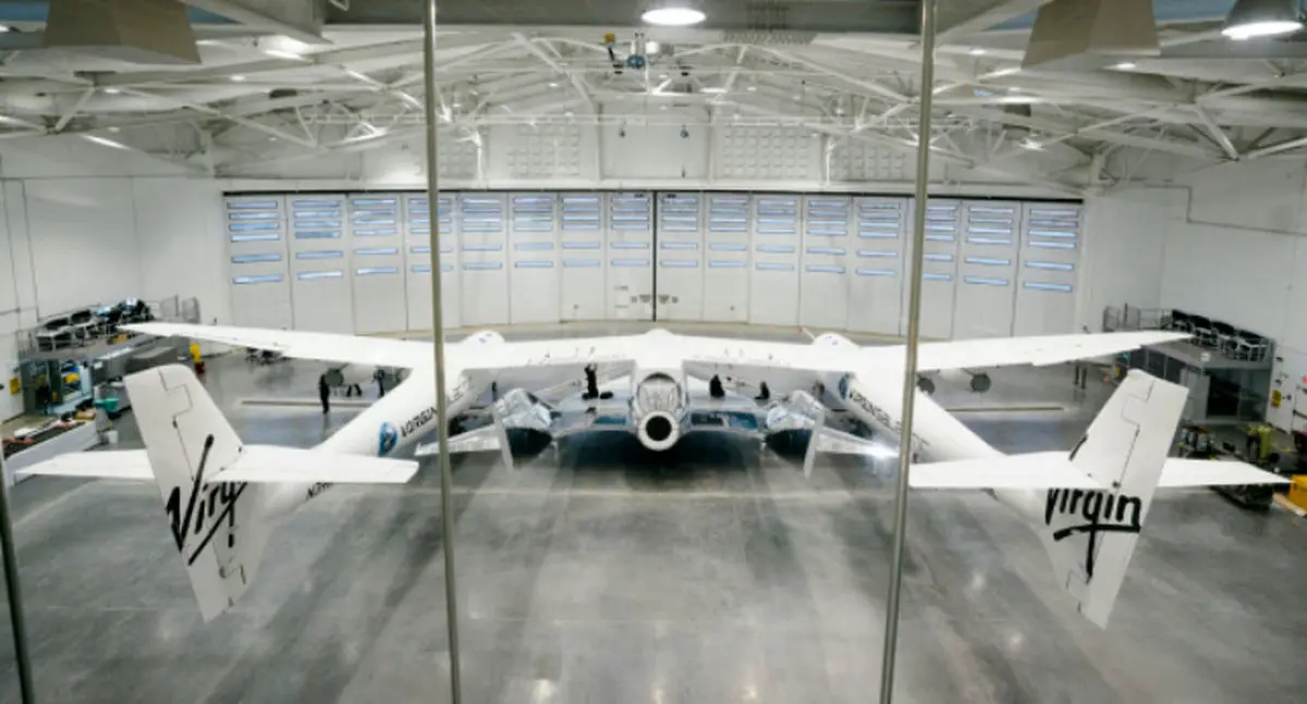 اولین پرواز فضاپیمای Virgin Galactic از مقر Spaceport America HQ