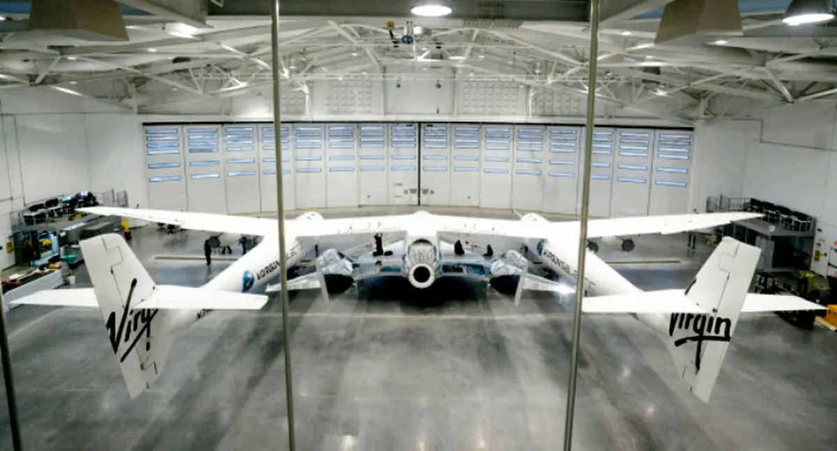 اولین پرواز فضاپیمای Virgin Galactic از مقر Spaceport America HQ