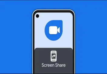 روش به اشتراک‌گذاری صفحه در اپلیکیشن اندرویدی Google Duo