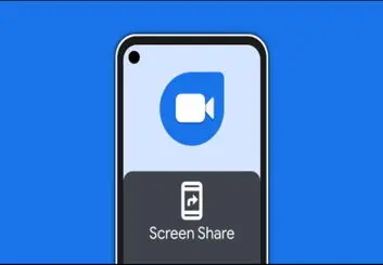 روش به اشتراک‌گذاری صفحه در اپلیکیشن اندرویدی Google Duo