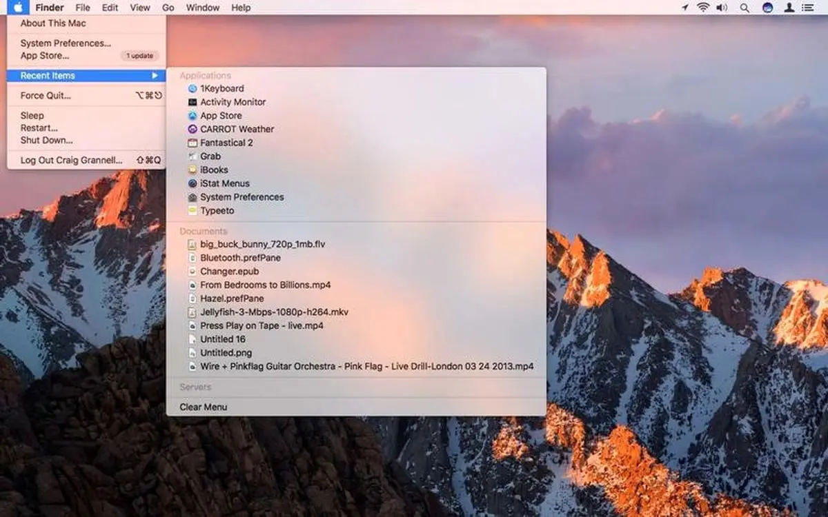 نحوه غیرفعال کردن منوهای شیشه‌ای در سیستم‌عامل مک