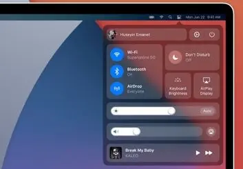 نحوه استفاده از Control center یا مرکز کنترل در سیستم‌عامل مک